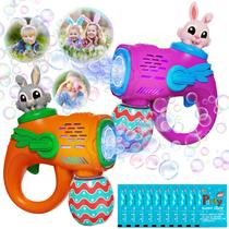 Pistola de Bolhas IFLOVE Coelho 2 Unidades com 10 Soluções de Bolhas Pistola de Bolhas IFLOVE Coelho 2 Unidades com 10 Soluções de Bolhas