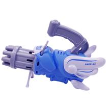 Pistola de Bolhas Lançador Elétrico Automático Infantil Luz de LED Gatling Gun Bazuca Pistola de Bolhas Lançador Elétrico Automático Infantil Luz de LED Gatling Gun Bazuca