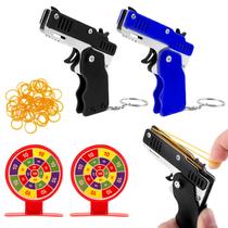 Pistola de borracha Abeillo com 120 elásticos de borracha Pistola de borracha Abeillo com 120 elásticos de borracha