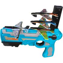 Pistola De Brinquedo Automática Lança Avião Azul Fênix