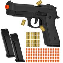 Pistola de Brinquedo Calithor com Ejeção Automática de Cápsulas e 100 Dardos Macios