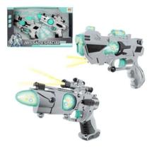 Pistola De Brinquedo Com Projetor De Imagem Som E Luz - Dm Brasil