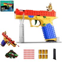 Pistola de brinquedo de blocos de montar G FIRING com ejeção automática Pistola de brinquedo de blocos de montar G FIRING com ejeção automática