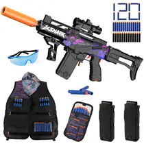 Pistola de Brinquedo Elétrica ULUCTROM Sniper Lançador de Espuma 120 Dardos Pistola de Brinquedo Elétrica ULUCTROM Sniper Lançador de Espuma 120 Dardos
