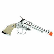 Pistola de Brinquedo PARRIS Cowboy - Aço Fundido, 20cm, Carregamento Lateral