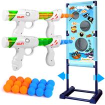 Pistola de Brinquedo TIGTECGAME para Crianças (5-12 anos) - com Alvo Móvel e 2 Armas