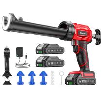 Pistola de calafetagem elétrica Uaoaii Cordless 300ml com luz LED de 4 velocidades