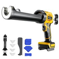 Pistola de Calafetar Sem Fio Ecarke 300 ml com 4 Velocidades e Luz LED Pistola de Calafetar Sem Fio Ecarke 300 ml com 4 Velocidades e Luz LED