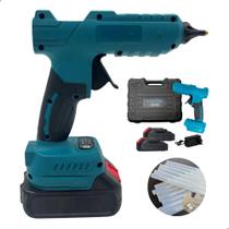 Pistola De Cola Quente Profissional 21v portátil Sem Fio bateria recarregável Artesanato