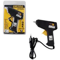 Pistola De Cola Quente Profissional Preta Bivolt 15w Grande