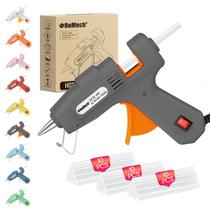 Pistola de cola quente ROMECH 20W Mini com 30 bastões de cola para artesanato, bricolage