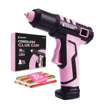 Pistola de cola quente sem fio EZARC 2500mAh com 30 bastões de cola Pistola de cola quente sem fio EZARC 2500mAh com 30 bastões de cola