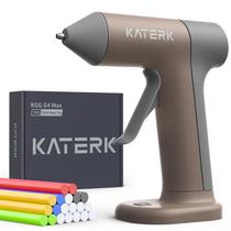 Pistola de cola quente sem fio Katerk 30s Fast Heating com 20 bastões