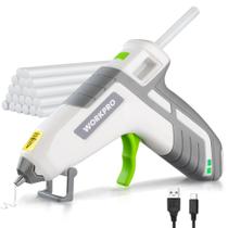 Pistola de cola quente WORKPRO 3.6V sem fio USB-C recarregável