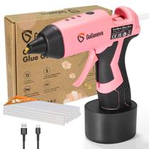 Pistola de cola sem fio GoGonova, pré-aquecimento rápido de 15 s, USB-C, rosa Pistola de cola sem fio GoGonova, pré-aquecimento rápido de 15 s, USB-C, rosa