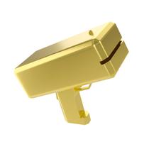 Pistola de Dinheiro Dourada Automática ZZPAKUE Brinquedo Disparador de Cédulas Pistola de Dinheiro Dourada Automática ZZPAKUE Brinquedo Disparador de Cédulas