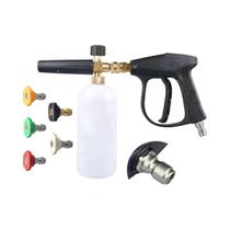 Pistola de Lavadora de Alta Pressão com Alça Curta - 5 Bicos para Limpeza de Jardim