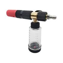 Pistola De Lavagem a Pressão Ajustável De 100ml 4500PSI Com Conector Rápido E Garrafa De Espuma Para
