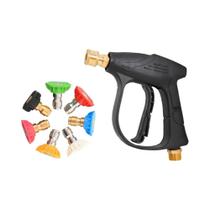 Pistola De Lavagem De Alta Pressão M22 De 14mm Com 5 Bicos De Espuma E Engate Rápido De 1/4 Para