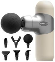 Pistola de Masaje Mini Morelax con 6 Cabezas y 4 Velocidades Portátil Pistola de Masaje Mini Morelax con 6 Cabezas y 4 Velocidades Portátil
