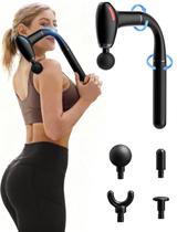 Pistola de Massagem Amervie 3 em 1 com Cabo Extensor e 4 Cabeças Pistola de Massagem Amervie 3 em 1 com Cabo Extensor e 4 Cabeças