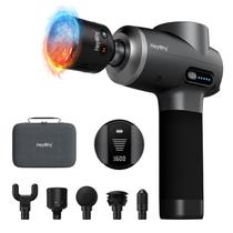 Pistola de massagem HEYCHY com calor e frio, tecido profundo, presente 2025
