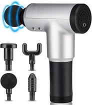 Pistola de massagem, massageador profissional de percussão de tecido profundo para alívio da dor