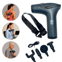 Pistola de Massagem Profissional Eletrico com Bateria recarregável 2000mAh Recuperação Muscular Acelerada e Fim das Dores PósTreino