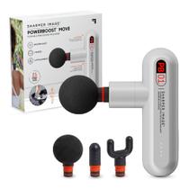 Pistola de massagem Sharper Image Powerboost Move com 4 acessórios