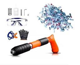 Pistola De Pino Fixação + 120 Pregos Ação Direta Finca Pino