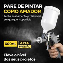 Pistola de Pintura Alta Pressão - 600ml