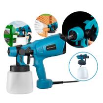 Pistola De Pintura e Pulverizadora Eletrica 220V Jato Ajustavel 1000ml