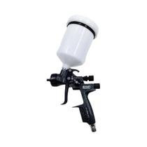 Pistola De Pintura HVLP Azul-Preto Camo 1.3mm Com Luz LED Para Reparo De Carroceria E Móveis