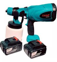 Pistola de pintura / pulverizador a bateria thaf (180w)