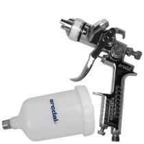 Pistola De Pintura Pulverizador de Gravidade HVLP Bico 1.7mm ARCPH827F1.4 Profissional Copo 600ml
