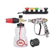Pistola De Pulverização Curta Colorida BEAR FORCE Para Lavadora De Alta Pressão, Conjunto De Lança Pistola De Pulverização Curta Colorida BEAR FORCE Para Lavadora De Alta Pressão, Conjunto De Lança