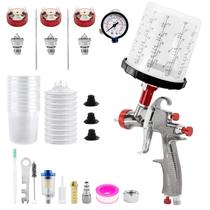 Pistola de pulverização KCNKCN R500 LVLP Air com copo de mistura e bicos de 650 ml Pistola de pulverização KCNKCN R500 LVLP Air com copo de mistura e bicos de 650 ml