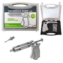 Pistola de Vacinação de Gado Animais Seringa Veterinária Kaber Automática 50ml Agrozootec