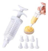 Pistola Decoradora para Confeitar Bolos Com 8 Bicos