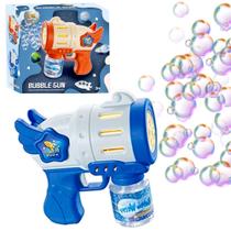 Pistola faz Bolinhas Sabão Automática Lançador Turbo Bolhas