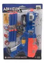 Pistola Lança Atira Dardos 6 Balas De Espuma