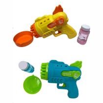 Pistola lanca bolhas de sabao 29 furos c/ refil