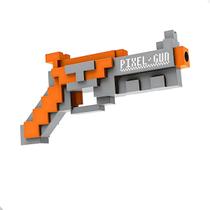 Pistola Lança Dardos Pixel Estilo Minecraft Arminha De Brinquedo Infantil Com 5 Dardos Pistola Lança Dardos Pixel Estilo Minecraft Arminha De Brinquedo Infantil Com 5 Dardos