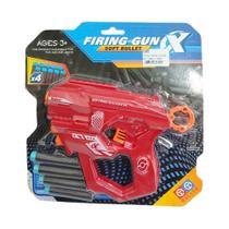 Pistola Lança Dardos Vermelha Domni