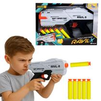 Pistola Lançador Arma Dardo Ravil Gatilho Rápido Estilo Nerf