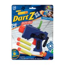 Pistola Lançador de Brinquedo Dart Z com 3 Balas Disparo