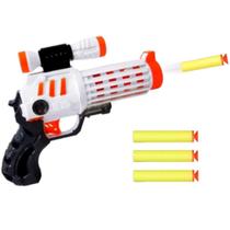 Pistola Lançador de Dardos Branca Alta Pressão Universe Wars Presente na Caixa Pistola Lançador de Dardos Branca Alta Pressão Universe Wars Presente na Caixa