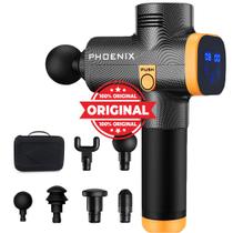 Pistola Massageadora Phoenix A2 Profissional 20 Velocidades 6 Ponteiras