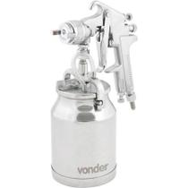 Pistola para Pintura com Caneca em Alumínio Tipo Sucção Psv 100 - Vonder Pistola para Pintura com Caneca em Alumínio Tipo Sucção Psv 100 - Vonder
