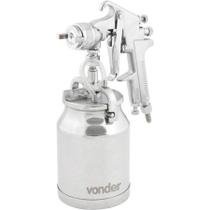 Pistola para Pintura com Caneca em Alumínio Tipo Sucção Psv 100 - Vonder Pistola para Pintura com Caneca em Alumínio Tipo Sucção Psv 100 - Vonder